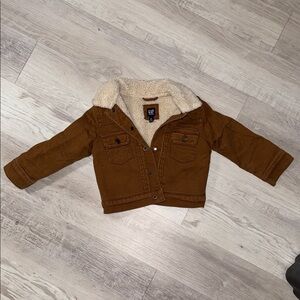 GAP Kids Tan Sherpa Jean Jacket